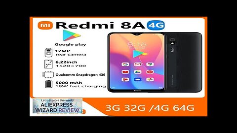 Global firmware Xiaomi Redmi 8A 4G 64G 5000mAh 6.22inch Snapdargon 439 12MP Review