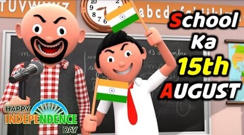 SCHOOL WALA 15TH AUGUST | Funny Comedy Video | Desi Comedy | Cartoon Comedy | The Animo Fun