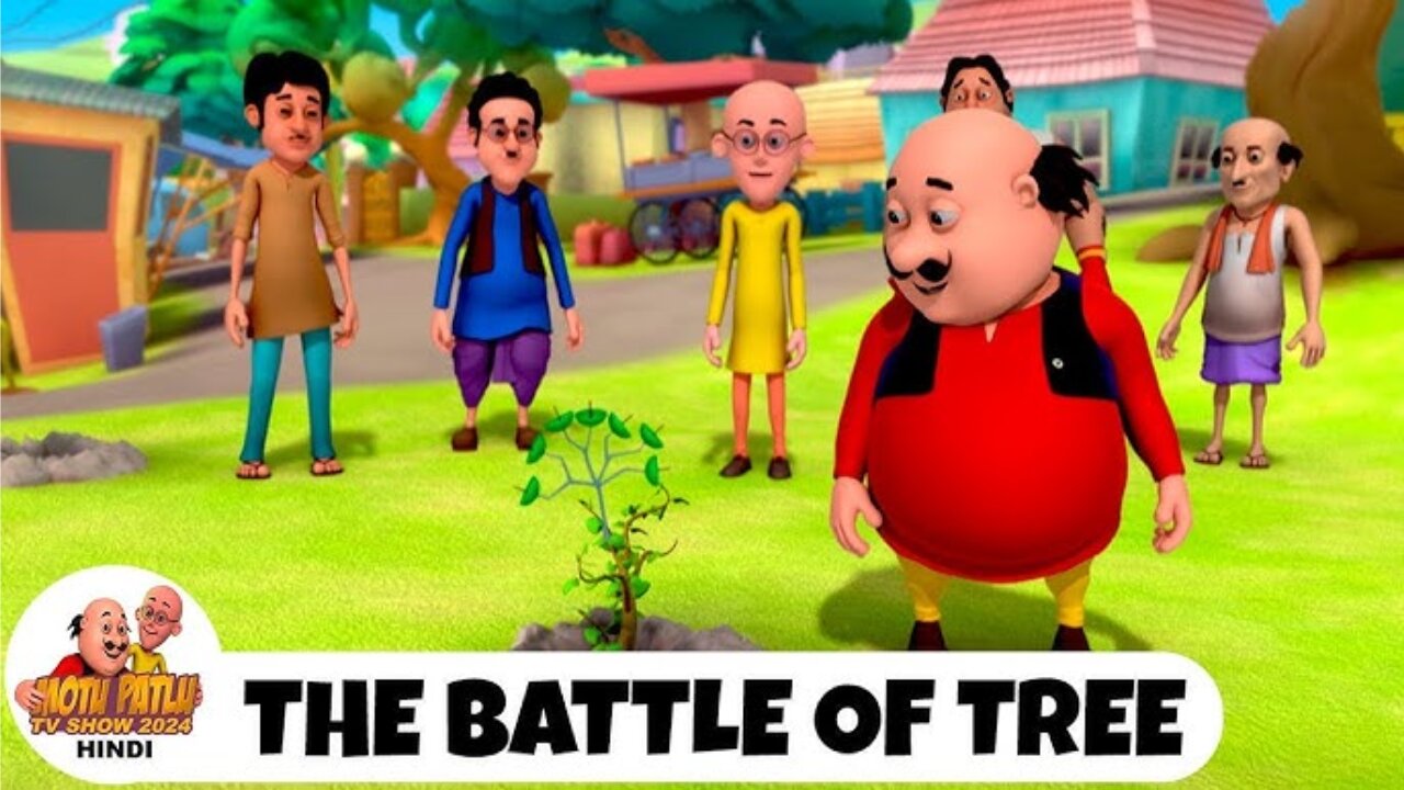 Motu Patlu Tree Lagao Tree bachao non stop ( ToonFunTv )