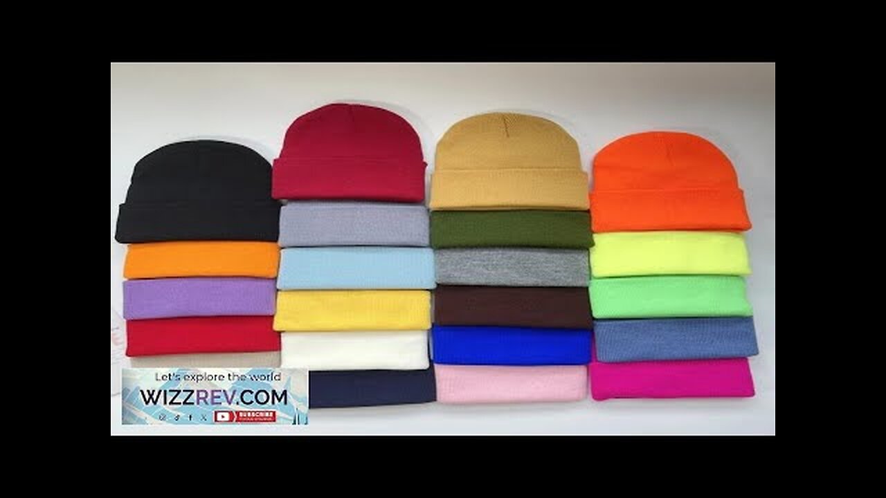 Unisex Winter Hats Solid Warm Soft Knitted Hats Autumn Acrylic Hip Hop Review