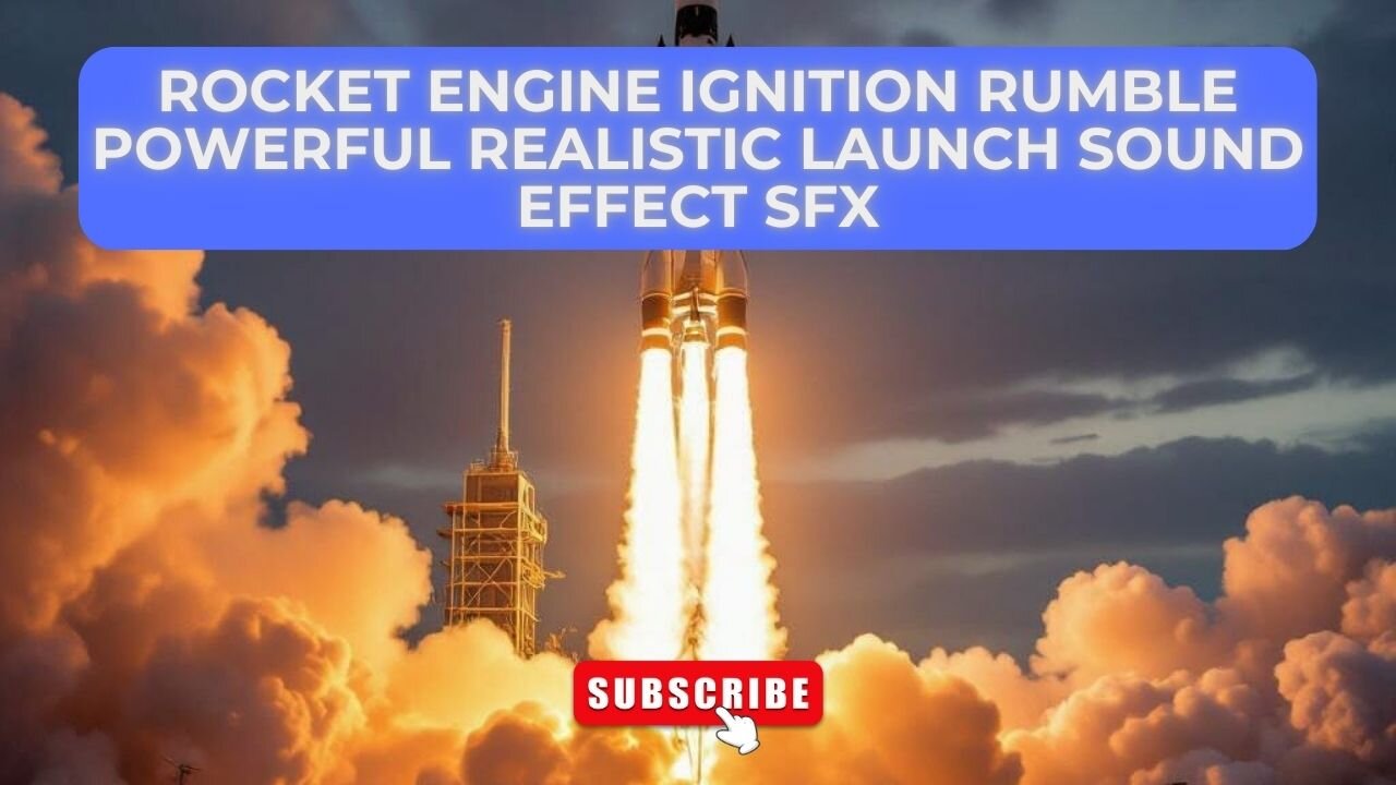 Rocket Engine Ignition Rumble Powerful Realistic Launch Sound Effect SFX