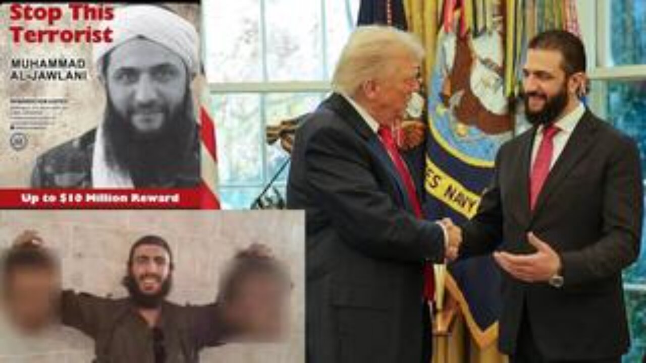Trump Meets With Head Of Al-Qaeda, Ahmed Al-Sharaa! The New Dictator Of Syria Killing Christians!!!