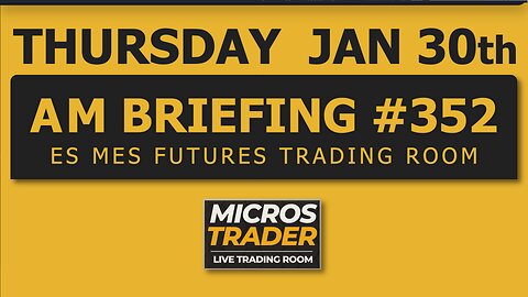 ES MES Futures Trading: Key Levels, Tips, Technical Analysis. Thursday "AM Briefing"