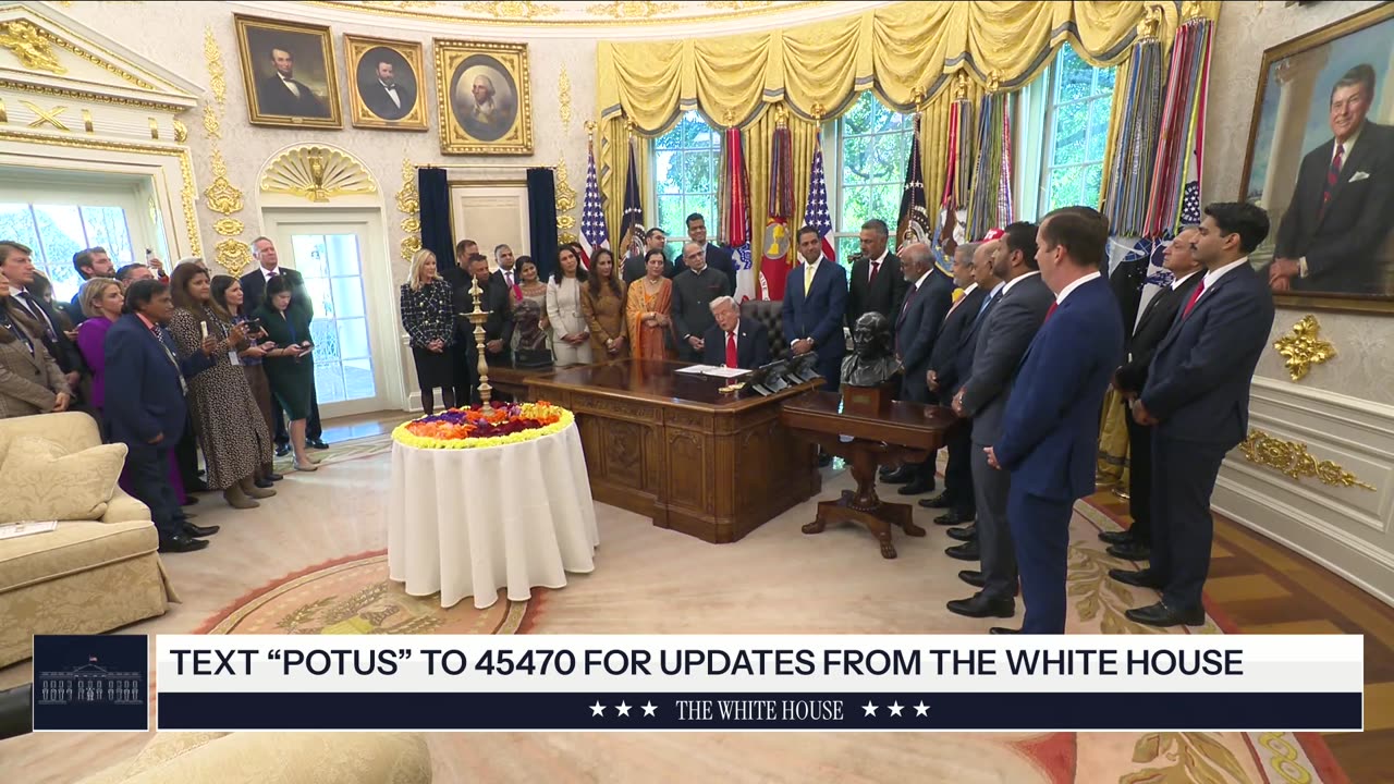 President Trump Participates in a Diwali Celebration