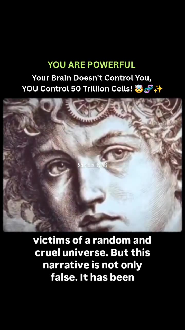 YOU ARE POWERFUL Your Brain Doesnt Control You, YOU Control 50 Trillion Cells!