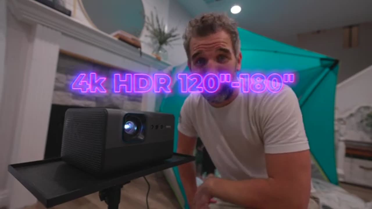 Camping in our House! | BenQ GP520 4K UHD Projector