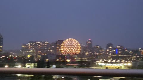 Vancouver city in the rain