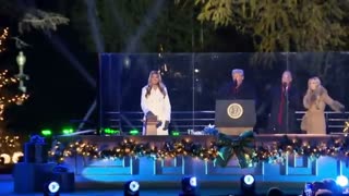 Trump Declares Love for All Americans, Honors National Guardsmen as Melania Lights Christmas Tree