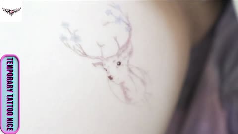 [Temporary Tattoo Nice] #0019 Sika deer tattoo sticker! Tattoo Temporary sticker