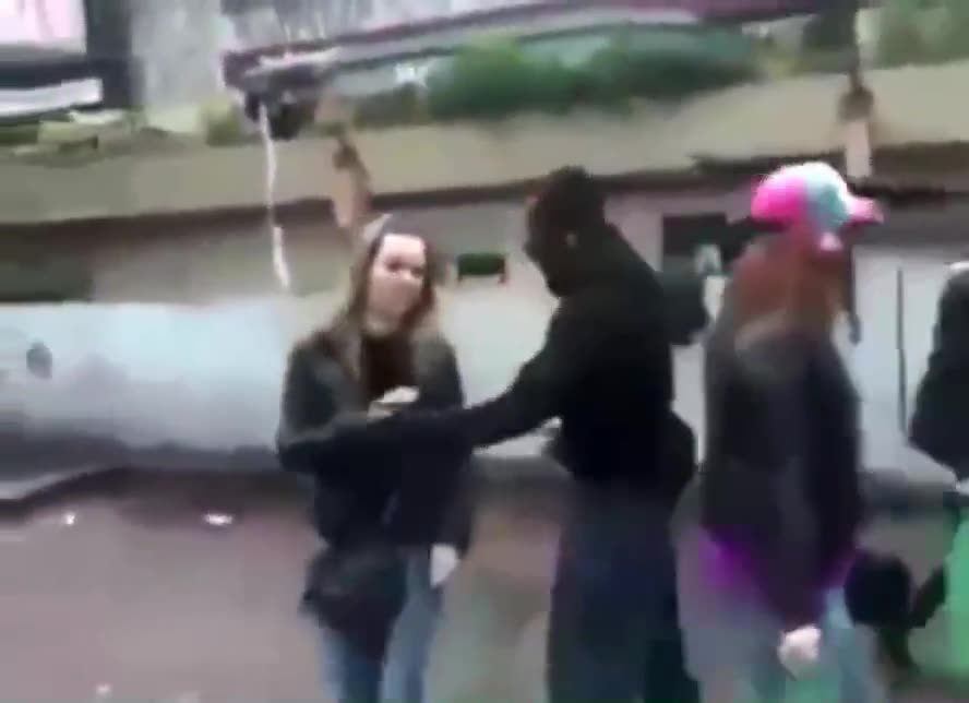 French girl refuses migrant advances and faces the consequences