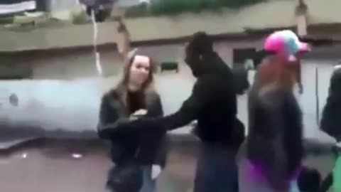 French girl refuses migrant advances and faces the consequences