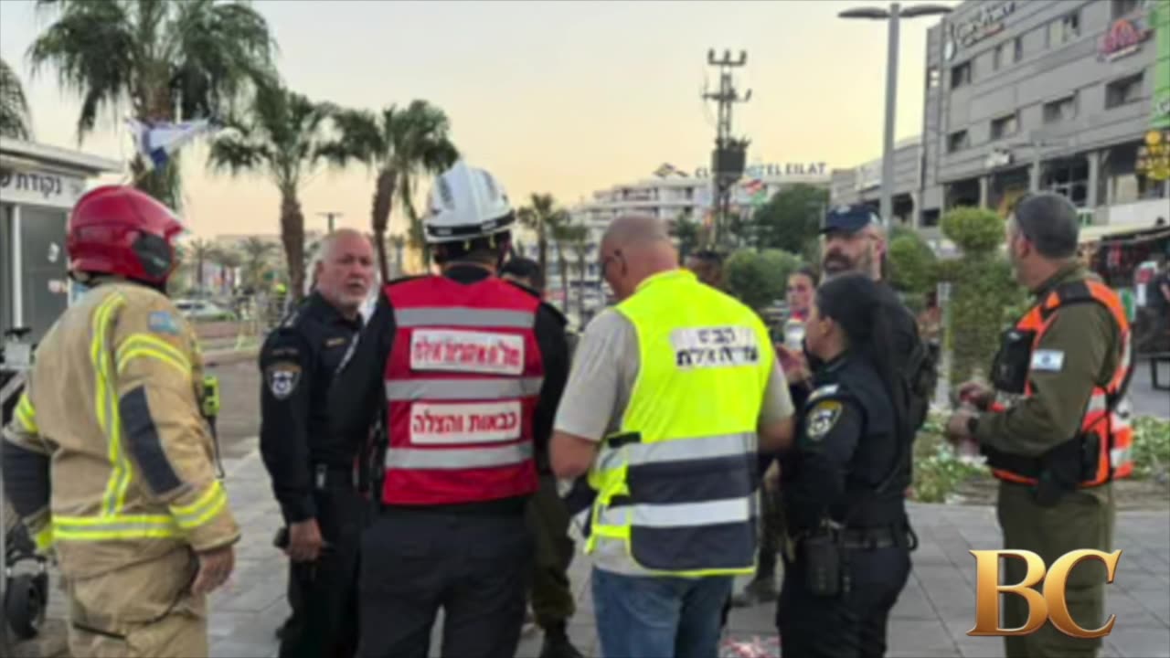 At least 20 people reported injured after drone strike on Israeli city of Eilat