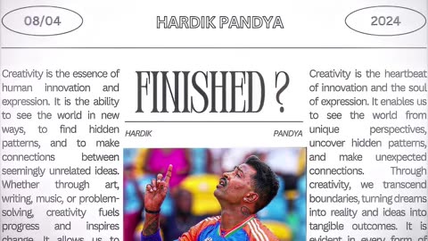 Hardik pandya comeback