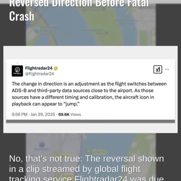 Fact Check: Flight Path Map Does NOT Prove Flight 5342 Suddenly Reversed Direction Before Crash