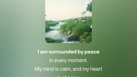 Peace Affirmations Song