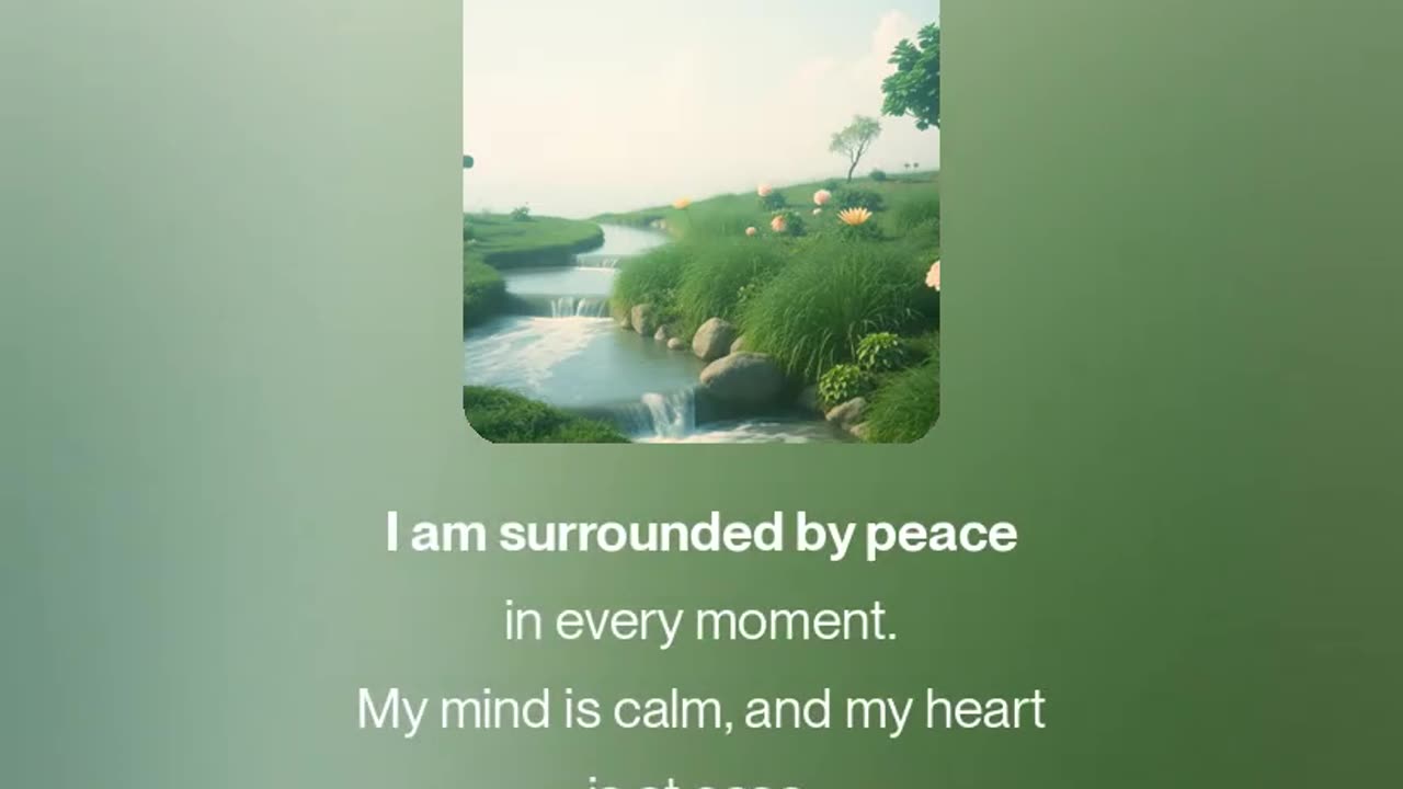 Peace Affirmations Song