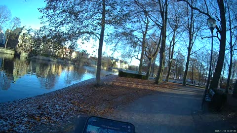 Testar Sportkameran. Henry Allards park-Kanslibron-Slottsparken. Örebro 18 Nov. 2025