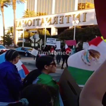 HAPPENING NOW: Protesters gathered in front of The Trump International Hotel