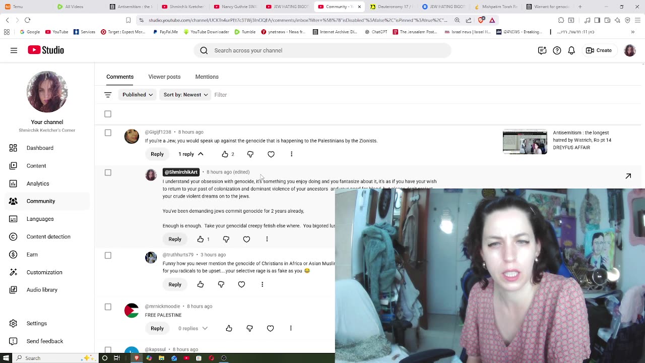 JEW HATING BIGOTS GETTING THE ALGORITHM MOVING