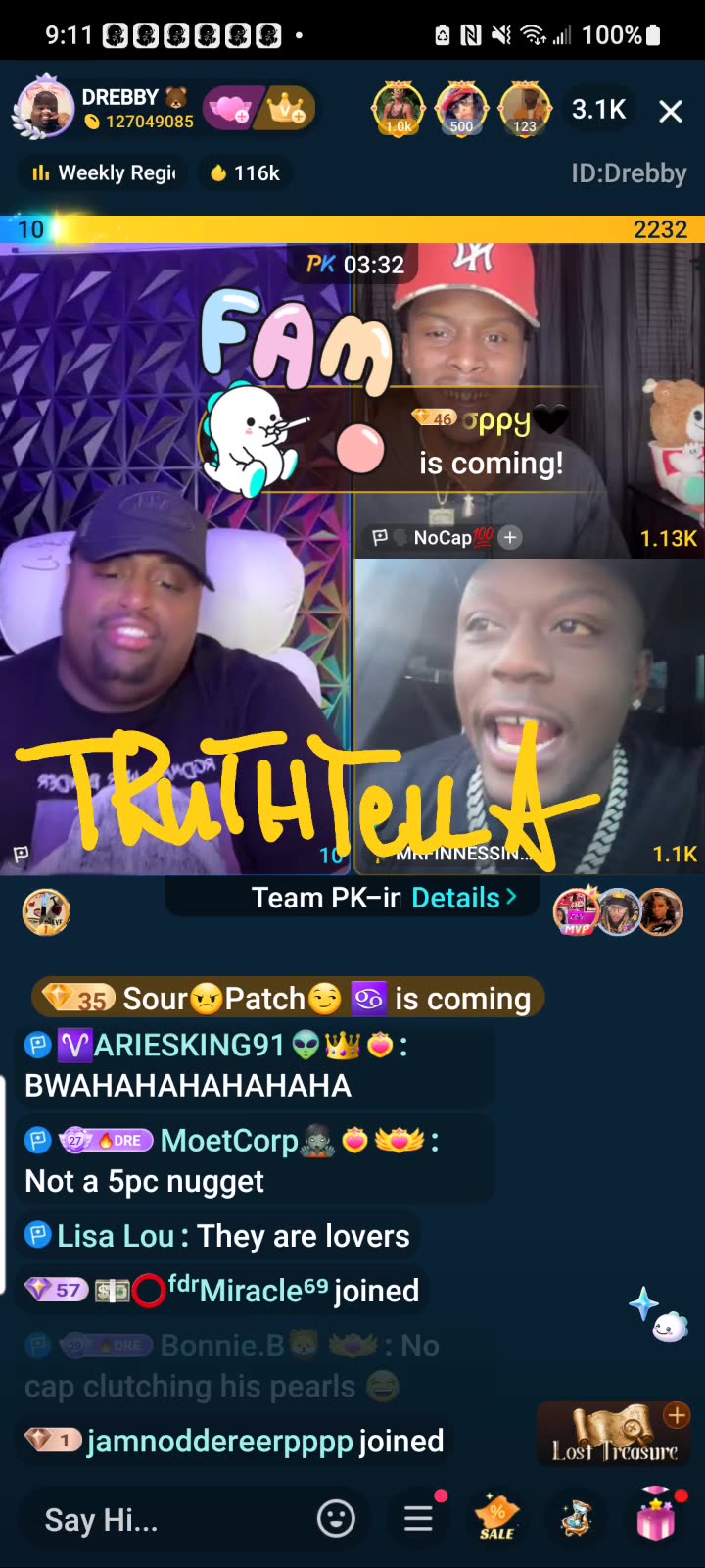 DREBABY FRIDAY NIGHT SOLO & TEAM PK LINES PABLO NERO, LIYAH THE DOLL & MORE