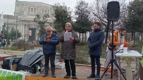 La protesta degli Agricoltori - Milano 9 Gennaio Piazza Duca d'Aosta - 2 Parte