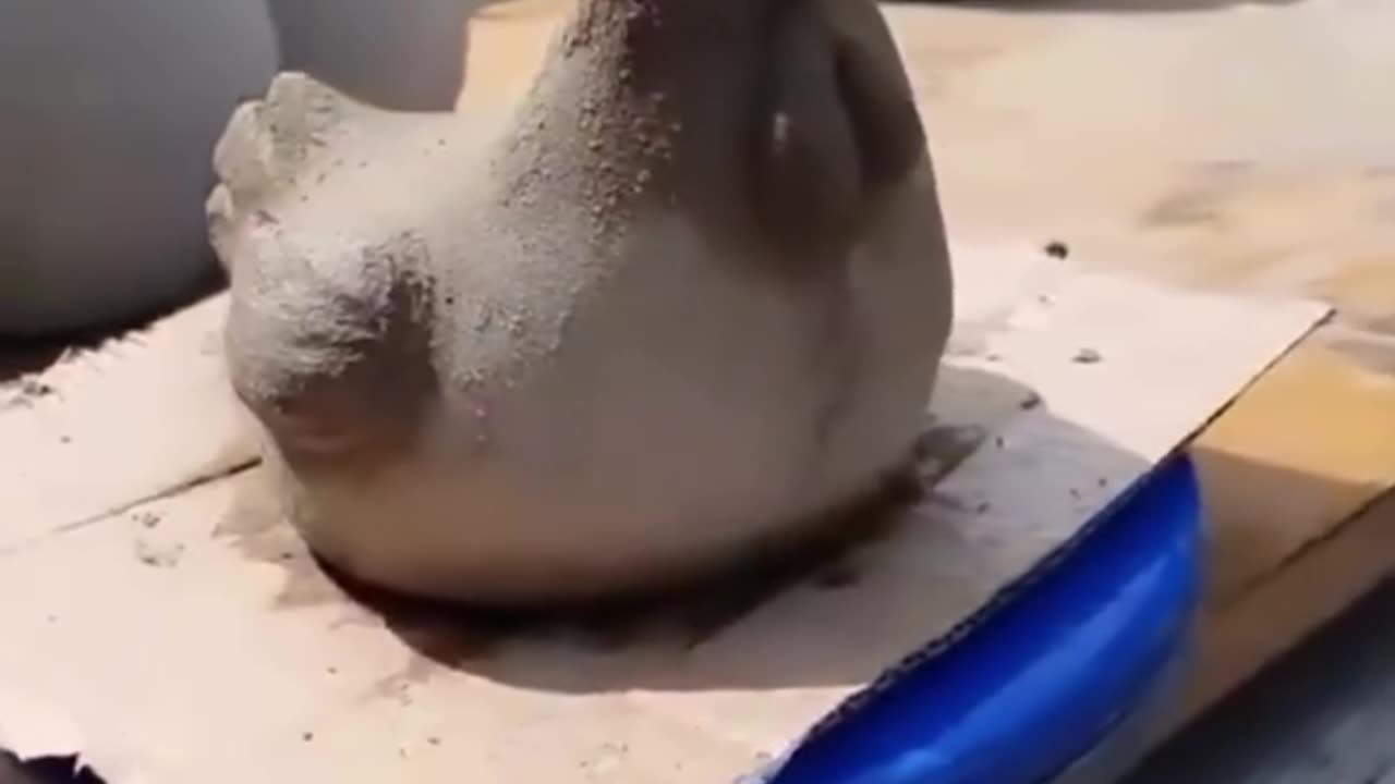 cement chickens?