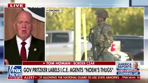 Homan WARNS of 'bloodshed' as governor calls National Guard 'thugs'