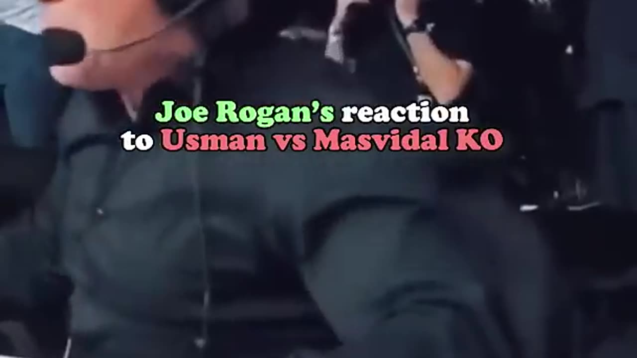 Joe Rogan's Reaction to Usman vs Masvidal KO