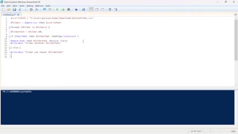 Batch Folder Deletion Script Using PowerShell