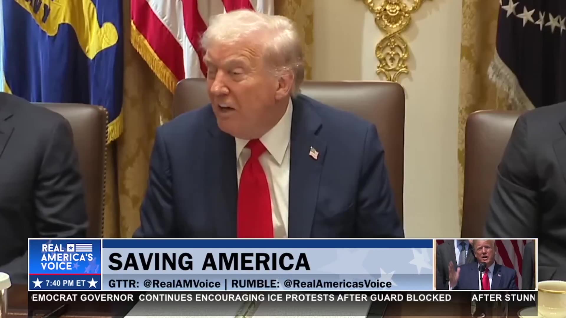 TRUMP TALKS ABOUT LOWERING DRUG PRICES DURING CABINET MEETING