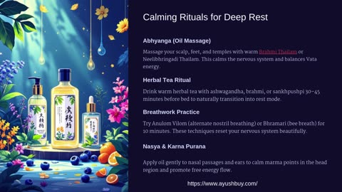 Effective Ayurvedic Tips for Better Sleep at Night