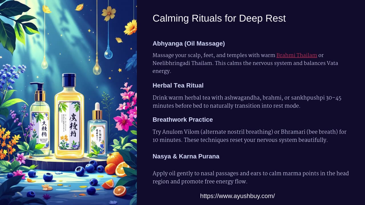 Effective Ayurvedic Tips for Better Sleep at Night