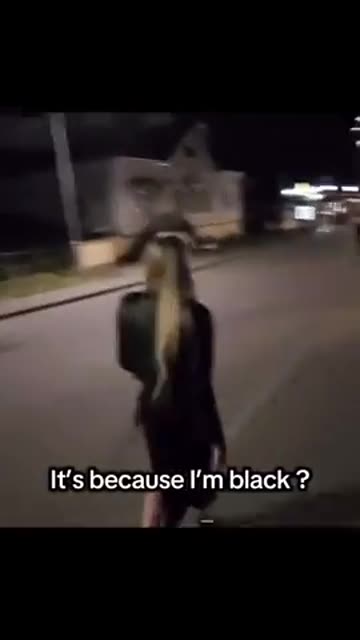Blond Russian Girl Wants nothing to do with a black asking for her phone number