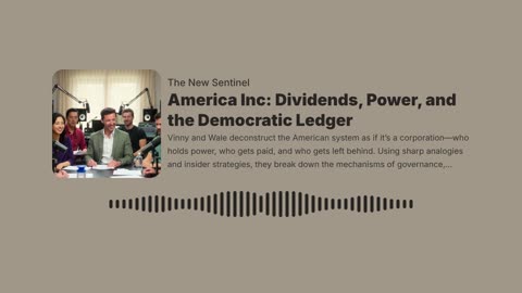 America Inc: Dividends, Power, and the Democratic Ledger