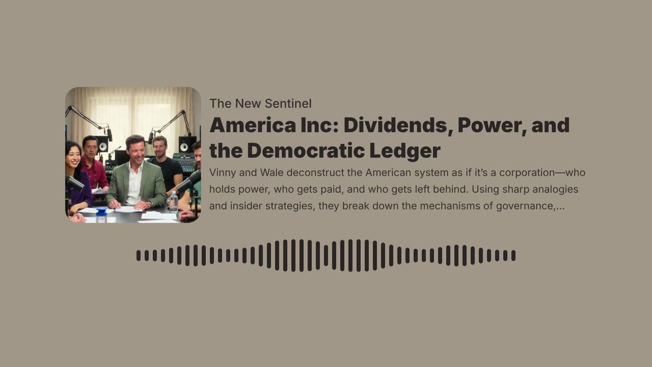 America Inc: Dividends, Power, and the Democratic Ledger