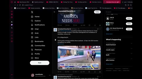 Girl Proves Department of Homeland Security X Account is based out of Israel