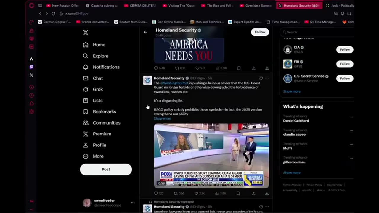 Girl Proves Department of Homeland Security X Account is based out of Israel