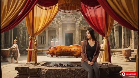 cooking pig