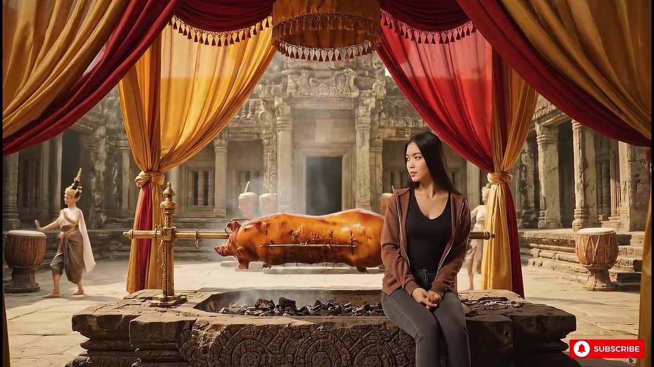 cooking pig