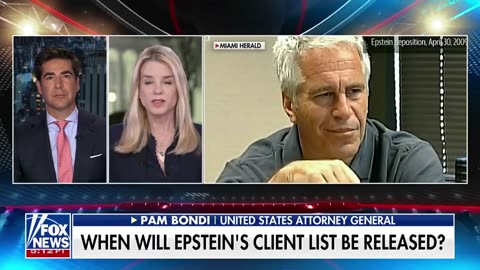 Attorney General Pam Bondi on Jesse Watters just now, speaks on the status of the Epstein files!