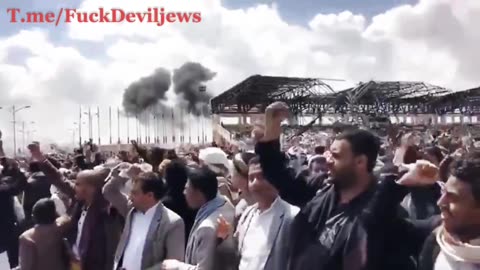 Israel Drops Bomb Right Next to a Crowd