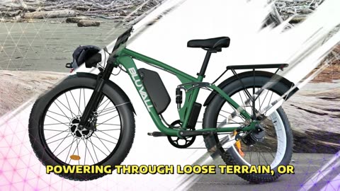 BLUVALL V1 Electric Bicycle 2000W Dual Motor 52V 22.4 Battery 26*4.0" Fat Tire Off-Road Ebike