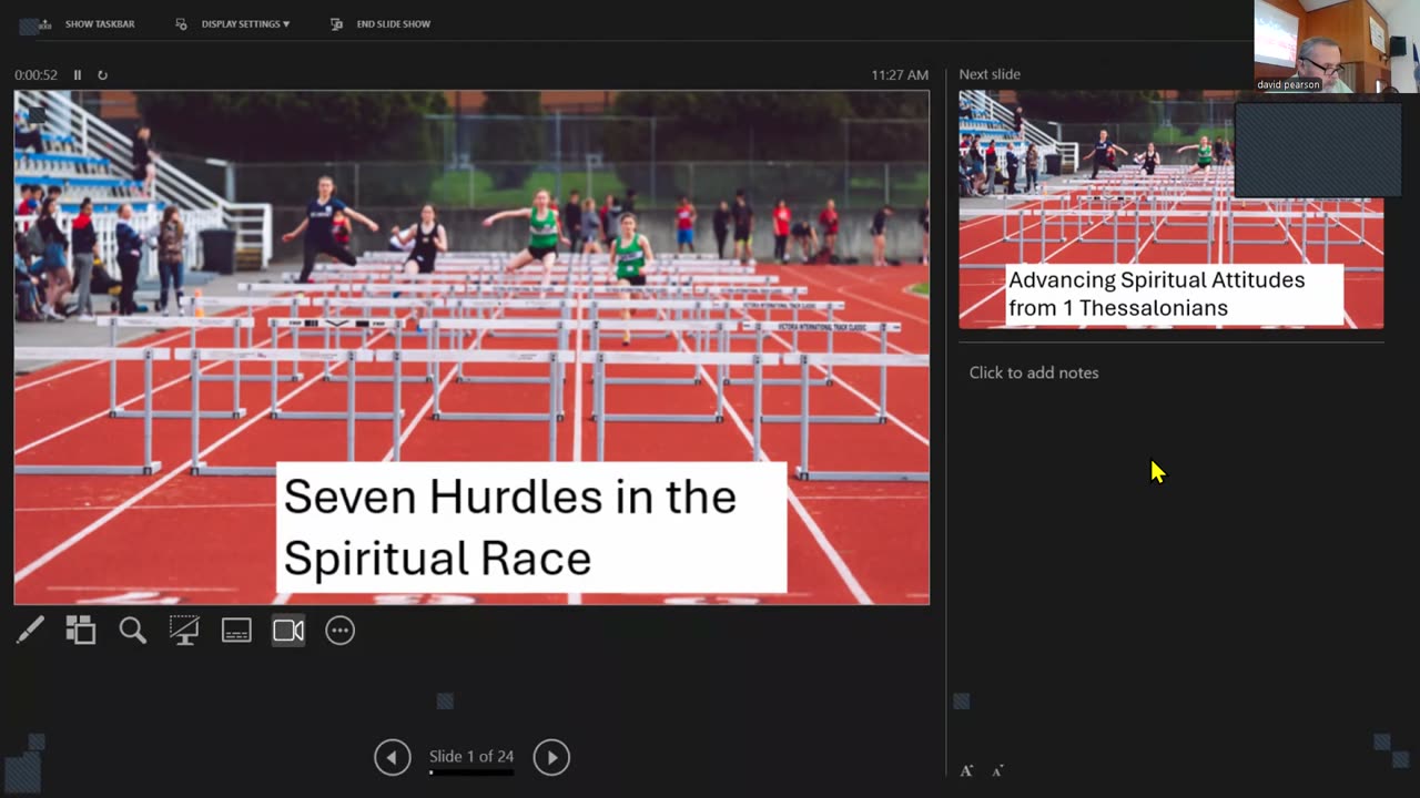 Sunday October 26, 2025 Seven Hurdles in the Spiritual Race