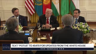 President Trump Participates in a Dinner with Central Asian Countries