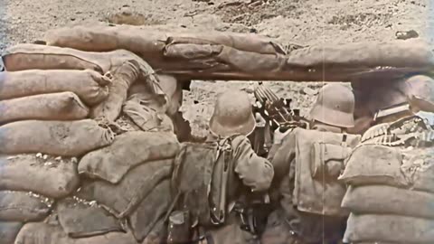 66 - The Trench Chant - WW1 Inspired Trench Music - Colourized Footage