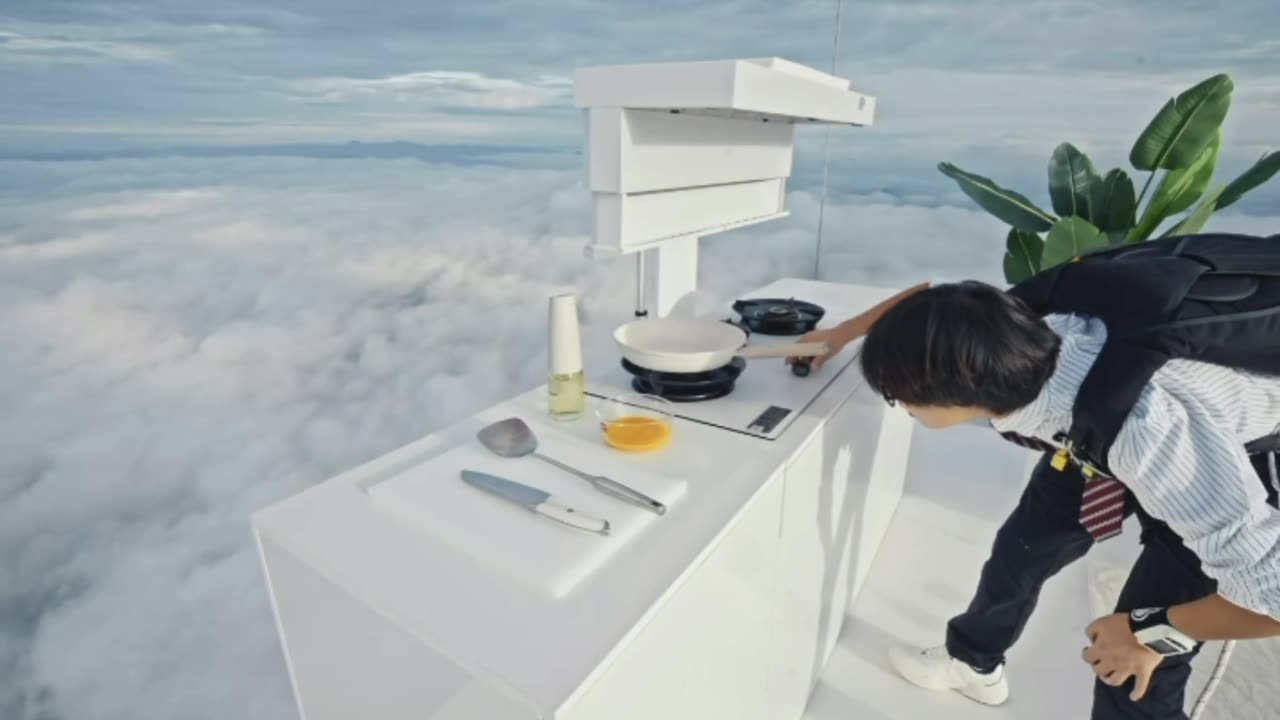 🤯✨ He Built a Flying Living Room Without CGI! | FeedMyCuriosity
