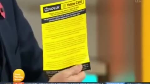 Richard Madeley rips up leaflet on MHRA yellow card reporting with Dr Shillary Jones 1-11-2021