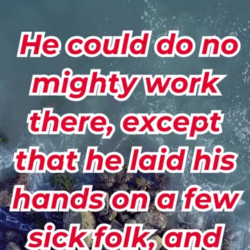 “The Power of Unbelief” mark 6:5,6. #shortvideo #youtubeshorts #ytshorts #reels #shorts #youtube #yt