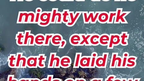 “The Power of Unbelief” mark 6:5,6. #shortvideo #youtubeshorts #ytshorts #reels #shorts #youtube #yt