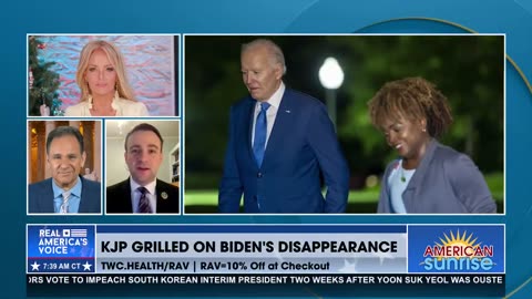 KJP GRILLED BY REPORTERS ON BIDEN'S WHEREABOUTS